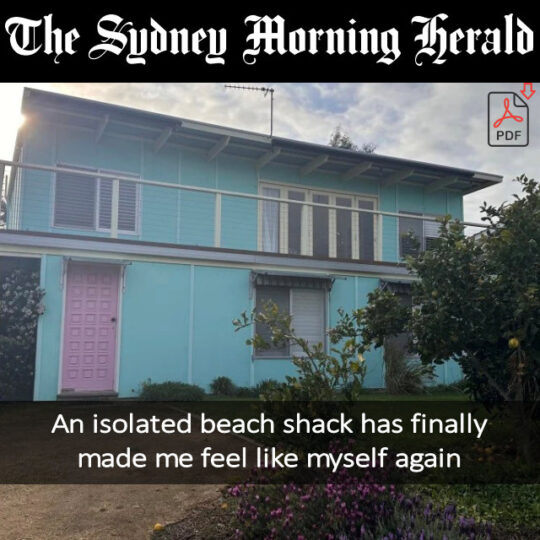 An isolated beach shack