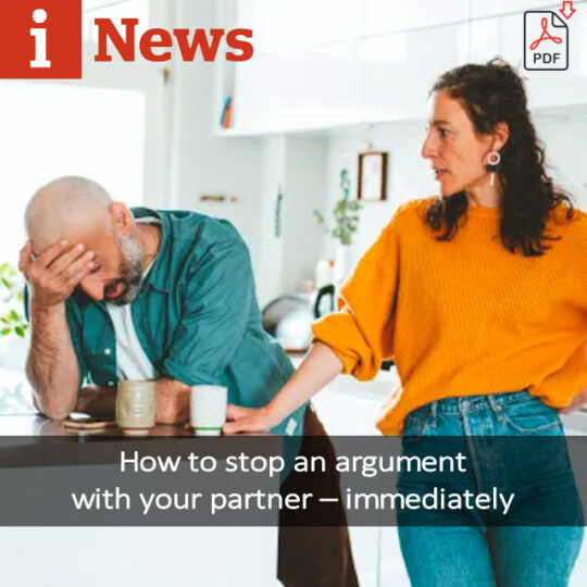 How to stop an argument with your partner immediately