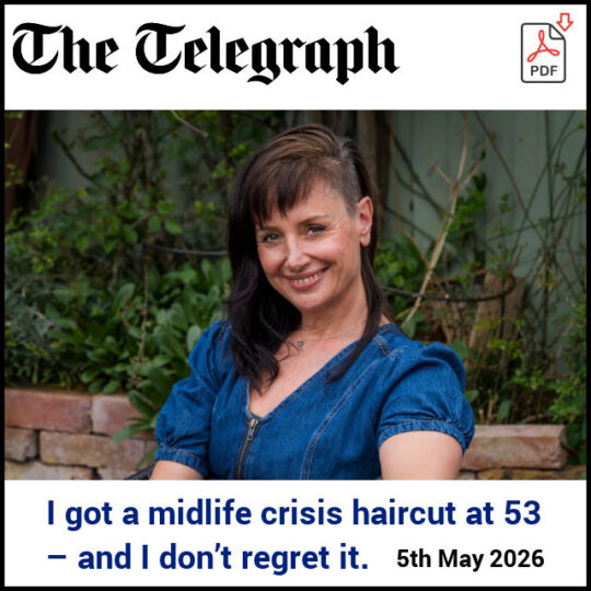 I got a midlife crisis haircut at 53